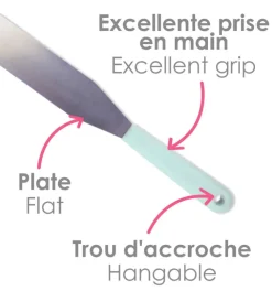 Spatule flexible en inox