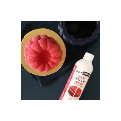 Spray velours alimentaire en bombe fuchsia effet velours pour pâtisserie - 400 ml
