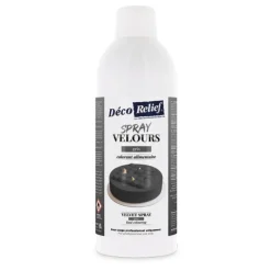 Spray velours alimentaire en bombe gris effet velours pour pâtisserie - 400 ml