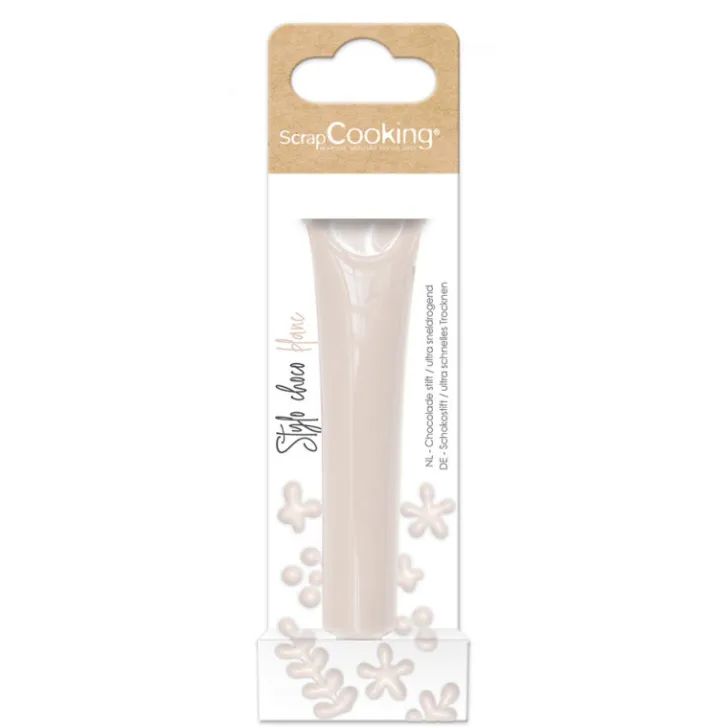 Stylo alimentaire goût choco - blanc