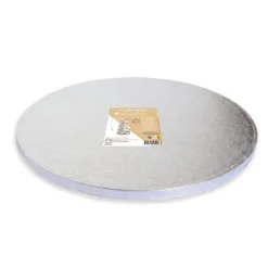 Support gâteaux argenté épais Ø30 cm