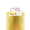 10 supports gâteaux individuels carrés or/noir 8 cm