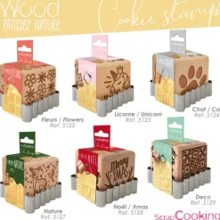 Tampon à biscuits Chat et emporte pièce