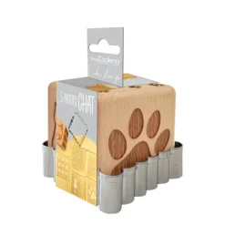 Tampon à biscuits Chat et emporte pièce