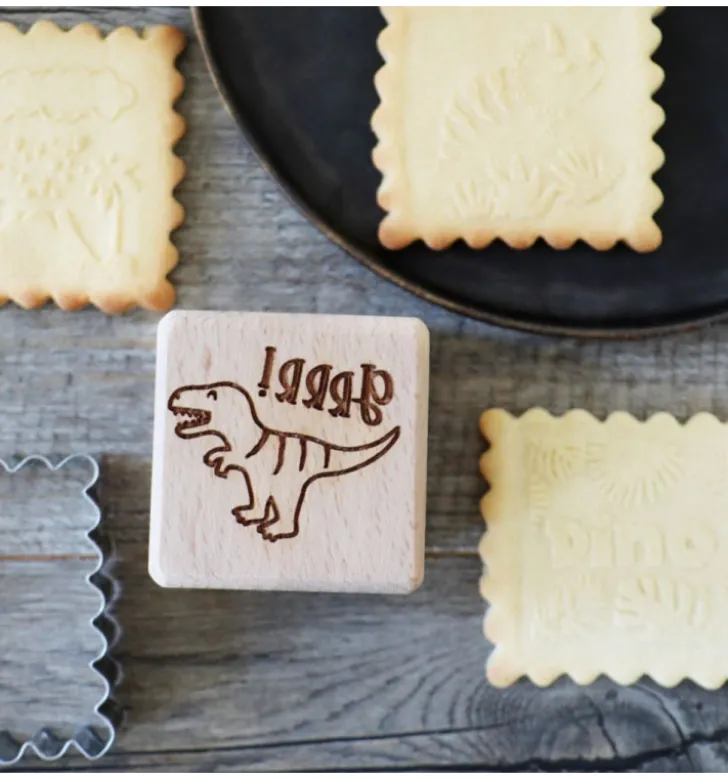 Tampon à biscuits Dinosaure et emporte pièce