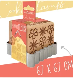 Tampon à biscuits Fleur et emporte pièce