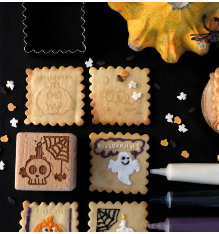 Tampon à biscuits Halloween et emporte pièce