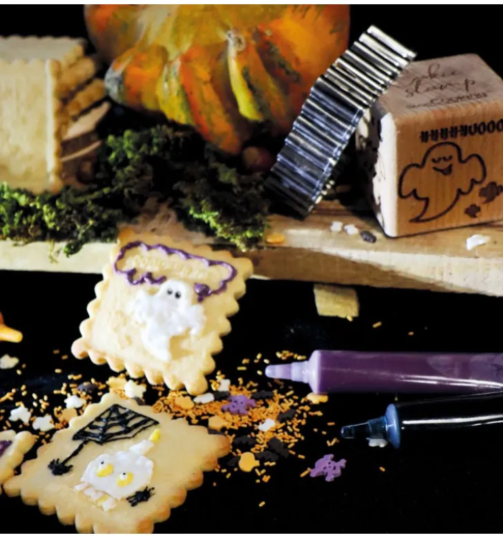 Tampon à biscuits Halloween et emporte pièce