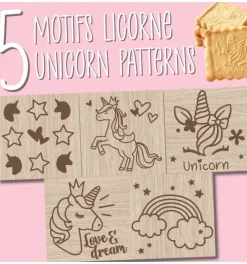 Tampon à biscuits Licorne et emporte pièce