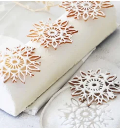 Tapis en silicone pour tuiles à motifs flocon