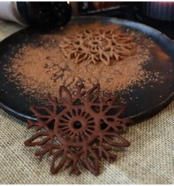 Tapis en silicone pour tuiles à motifs flocon