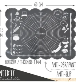Tapis pâtissier silicone Need'it