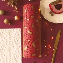 Tapis silicone pour décoration bûche en empreinte 3D Noël