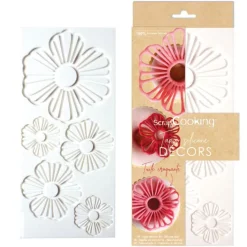 Tapis silicone pour tuiles à motifs fleurs
