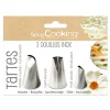 Trio de douilles inox pour le pochage de tartes