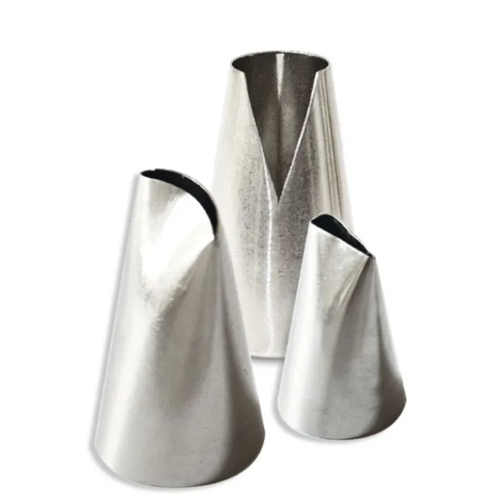 Trio de douilles inox pour le pochage de tartes